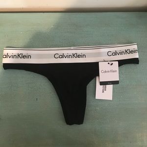 Calvin Klein, Small, Black, Thong